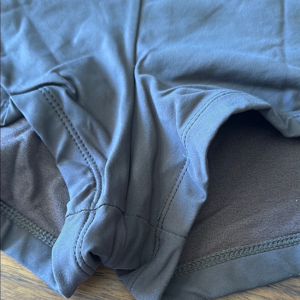 Brown JAG Swim Trunks with White Stripes - Picture 3 of 5